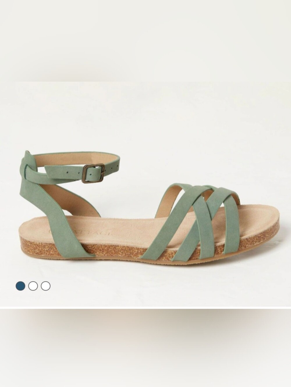 NWT Fatface Beth Sandals Green Size 38